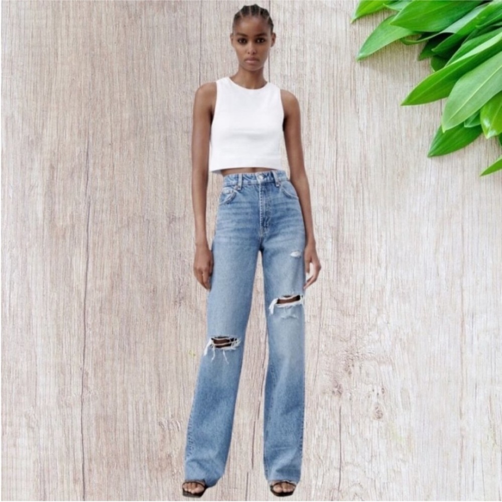 Zara blue jeans size 8